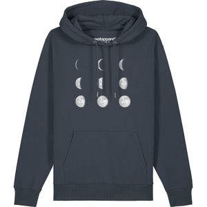 Watapparel Sweatshirt ' Moonphases '  antraciet / wit