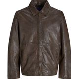Jack & Jones - Bikerjack - Bruin - Licht Gevoerd - Waterafstotend