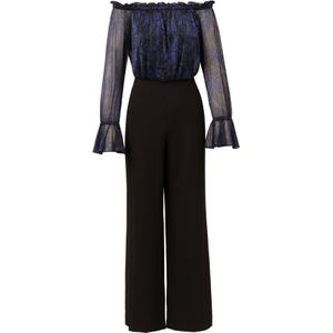 Adrianna Papell Jumpsuit 'Crinkle Crepe Jumpsuit'  donkerblauw