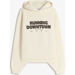 Bershka Sweatshirt  ecru / zwart