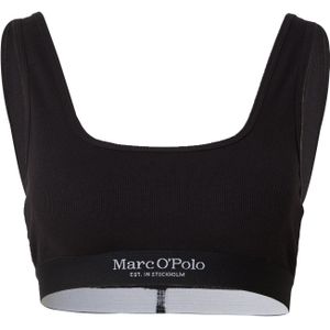 Marc O'Polo - Iconic - BH - Grijs/Zwart - Soft Cup, Zonder Beugel, Katoen, Logoprint