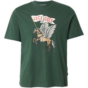 JACK & JONES Shirt 'JORHOLIDAY'  spar / knalrood / zwart / wit