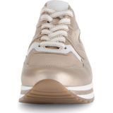 GABOR - Sneakers Laag - Sand Lichtgrijs Donkeroranje - Leer