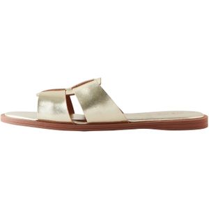 Next Muiltjes  bruin / goud