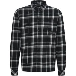 !Solid Overhemd  zwart / wit