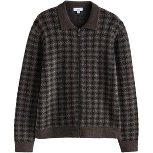 Next Gebreid vest  chocoladebruin / bruin gemêleerd / zwart