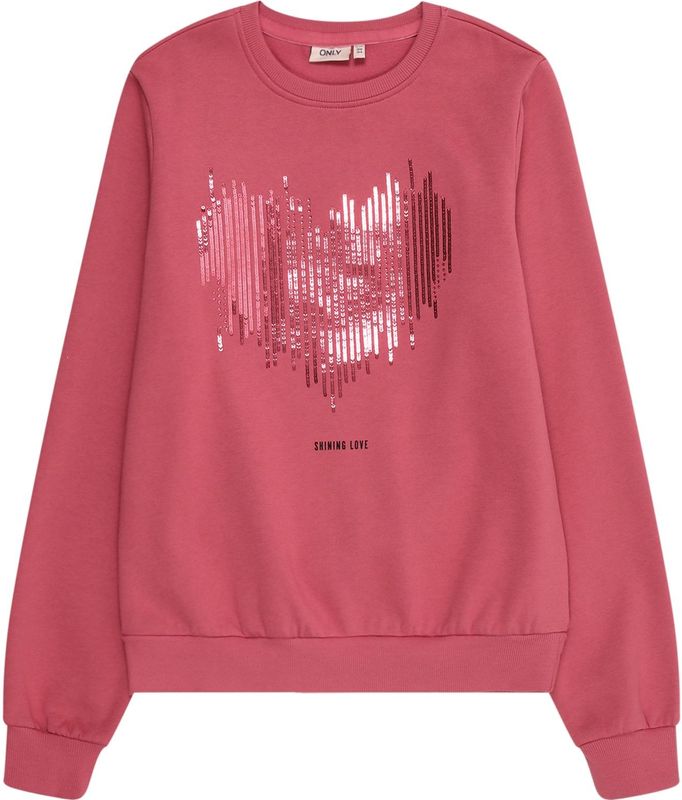 ONLY GIRLS Sweatshirt 'KOGBELINDA'  framboos / oudroze / zwart