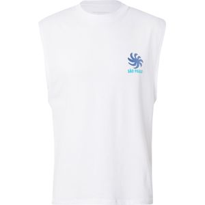 JACK & JONES Shirt 'JORBELA VIDA'  blauw / azuur / wit