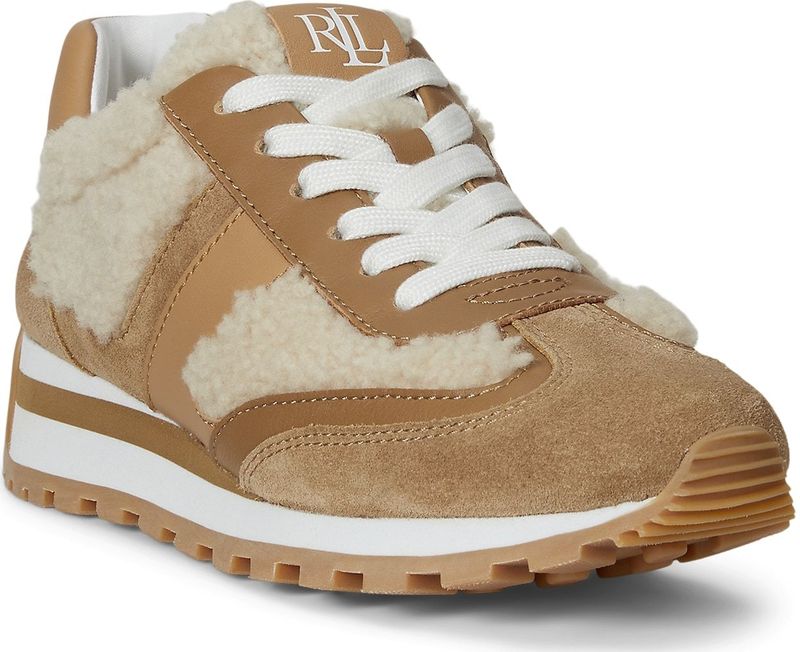 Lauren Ralph Lauren Sneakers laag 'DANI'  beige / lichtbruin / wit
