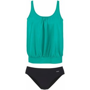Lascana - Oversized Tankini - Corrigerende Versterking - Onderbustelastiek - Verstelbare Bandjes
