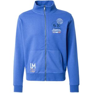 La Martina Sweatvest  royal blue/koningsblauw / oranje / wit