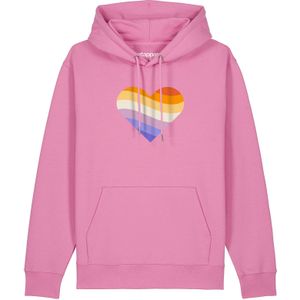 Watapparel Sweatshirt ' Rainbow Heart '  gemengde kleuren / rosa