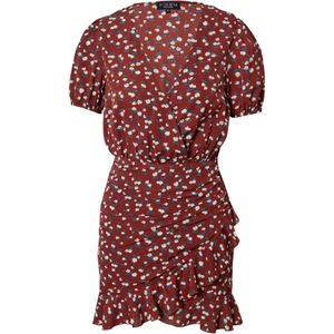 In The Style Jurk 'Billie'  beige / groen / donkerrood