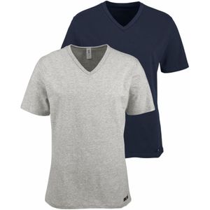 Thermoshirt - Marine - Aansluitend - Korte Mouwen - V-hals