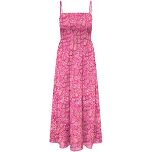 ONLY Jurk 'ONLNova'  oranje / pink / zwart / wit