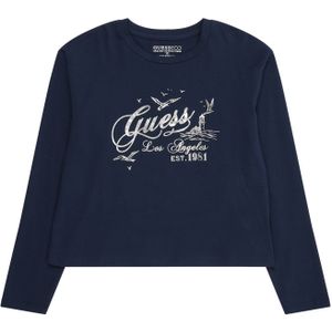 GUESS Shirt  navy / zilver