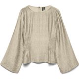VERO MODA Blouse 'VMMoa'  stone grey