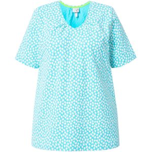 Ulla Popken Shirt  azuur / wit