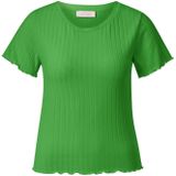 Rich & Royal - Shirt - Groen - Effen - Kwartmouw