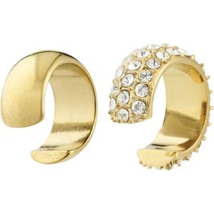 Pilgrim Oorbel 'Hudsyn'  goud / transparant