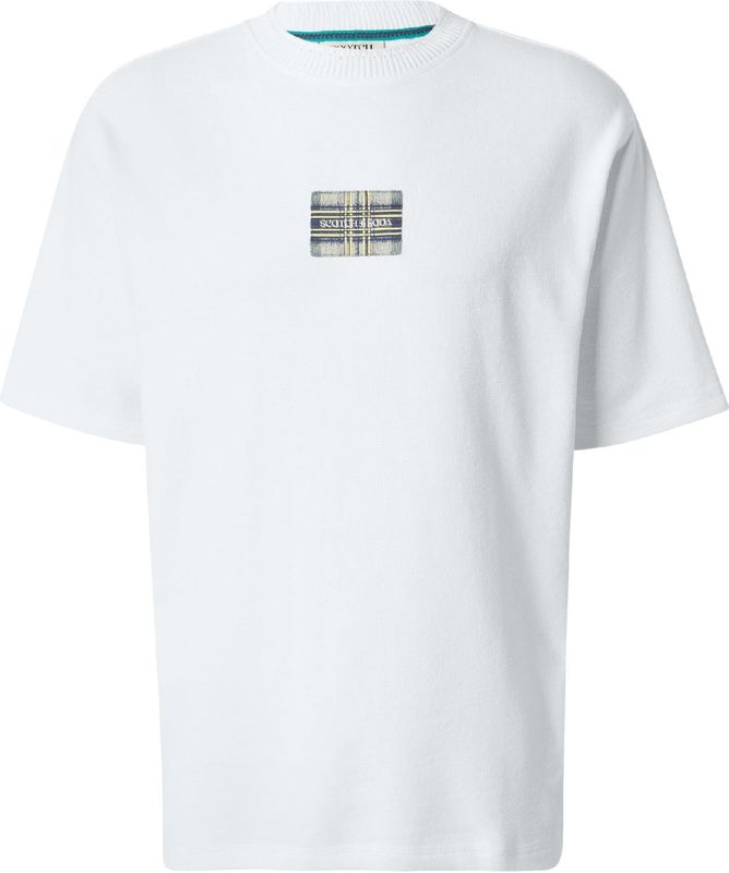 SCOTCH & SODA Shirt  beige / navy / lichtgeel / wit