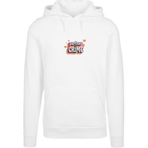 F4NT4STIC Sweatshirt 'Partner In Crime Valentinstag'  kreeft / pink / wit / offwhite