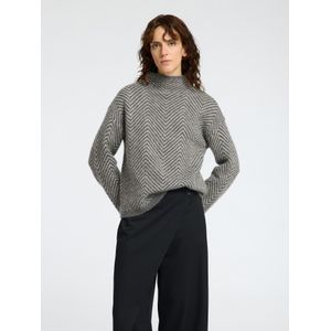 Visgraat Wolmix Sweater - Wol - Alpacawol - Tijdloos Patroon
