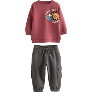 Next Set  curry / donkergrijs / bourgogne / wit