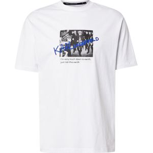 Karl Lagerfeld Shirt  royal blue/koningsblauw / donkergrijs / zwart / wit