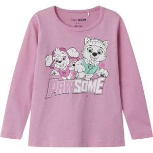 TWO SOON Shirt 'Paw Patrol'  lichtblauw / pink / wit