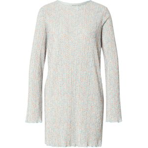 Monki Jurk  beige / turquoise / cognac / rosa