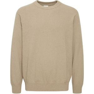 !Solid Trui 'Ike'  donkerbeige