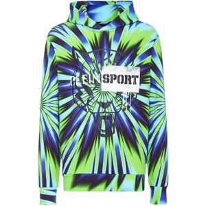 Plein Sport Sweatshirt 'Tiger'  blauw / kobaltblauw / groen / neongroen / lichtgroen