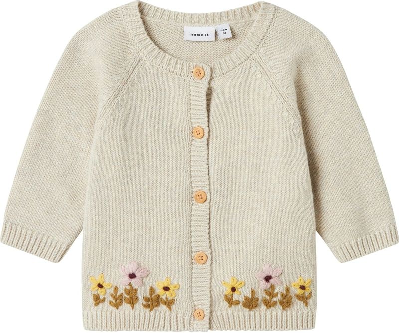 Name It Cardigan - Gebreid - NbfKamma - Peyote Melange - Name It - 56 - Cardigan