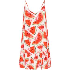 swirly Zomerjurk  gemengde kleuren / rood