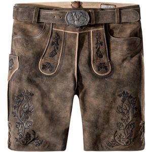 STOCKERPOINT - Klederdracht Broek - Donkerbruin - Met Riem - Knielengte