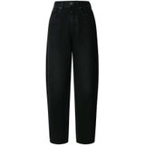 Pepe Jeans - Addison Barrel - Hoogzittende Jeans - Diepzwarte - Losse Pasvorm