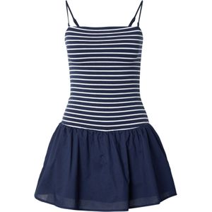 HOLLISTER Jurk  navy / wit