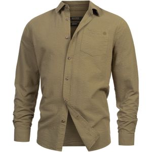 INDICODE JEANS Overhemd ' Caix '  olijfgroen