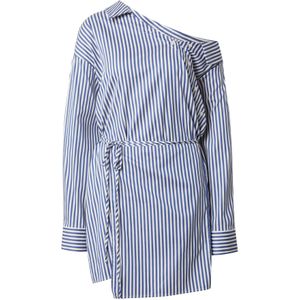 EDITED Jurk 'Delenn'  blauw / wit