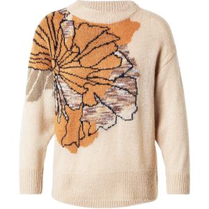 Derhy Trui 'ADOLIE'  lichtbeige / karamel / brokaat / zwart