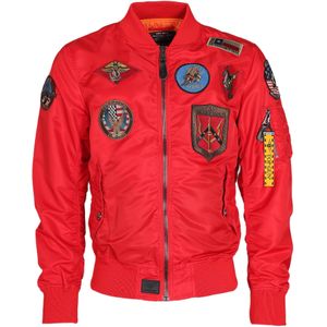 TOP GUN Tussenjas 'TG2024001'  blauw / bruin / geel / rood