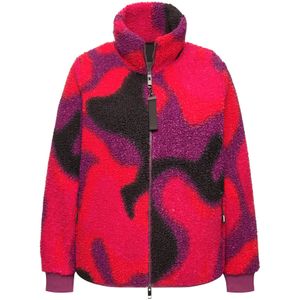 Ulla Popken Fleece jas  gemengde kleuren / pink
