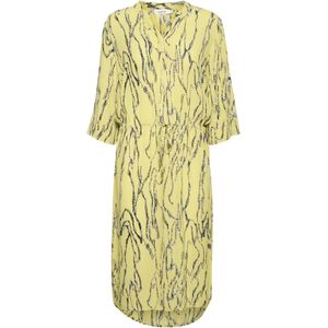 SOAKED IN LUXURY Jurk 'Zaya'  limoen / zwart / wit