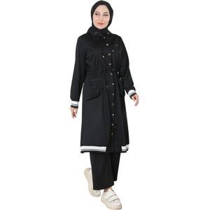 MODAMIHRAM Broekpak  zwart / zilver / wit