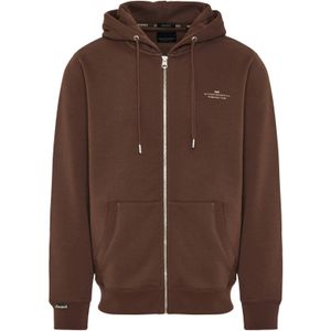 Funky Buddha Sweatvest  donkerbruin