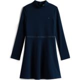 TOMMY HILFIGER - Jurk - Navy - Knielengte - Lange Mouw