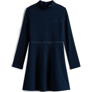 TOMMY HILFIGER - Jurk - Navy - Knielengte - Lange Mouw