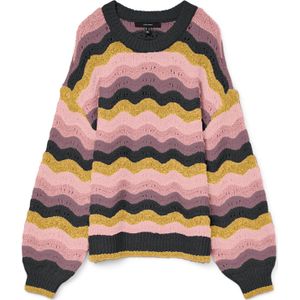 VERO MODA Trui 'VMDOJ'  groen / rosa / rosé