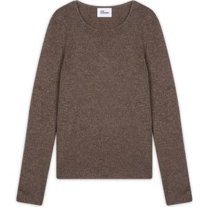JUST CASHMERE Trui 'Joyce'  chocoladebruin